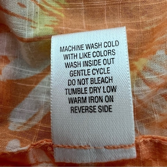 CJ BANKS Women’s Button Blouse Sz 3X Multi Color Floral Print 3/4 Sleeves - Picture 7 of 10